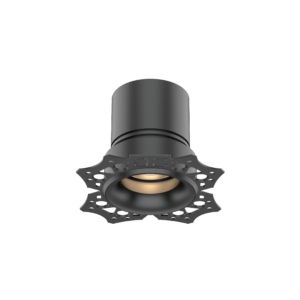 Close-up of a glossy dark gray cylindrical pipe with a rounded top against a black background.